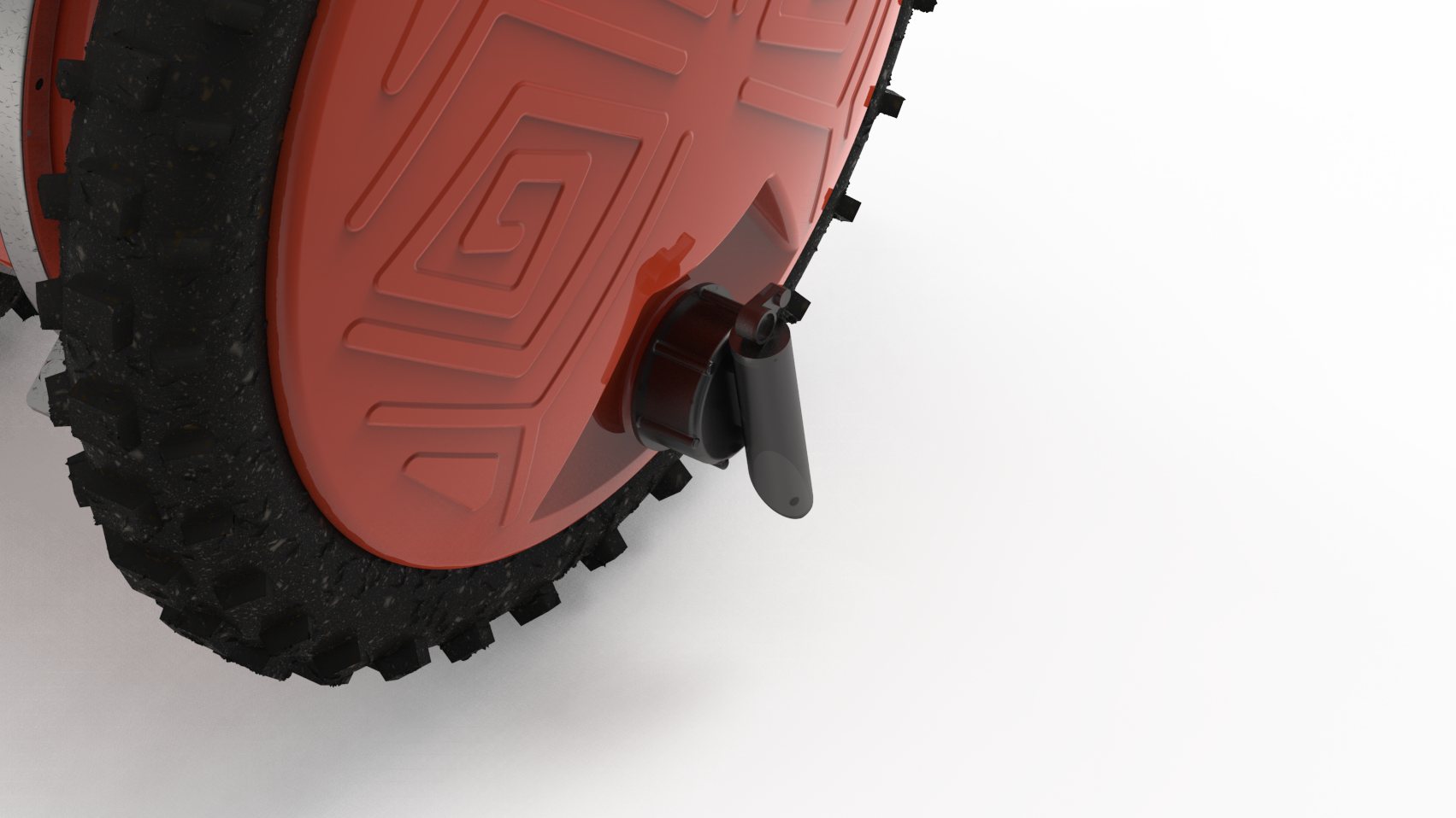Tyre and side panel with the fill cap